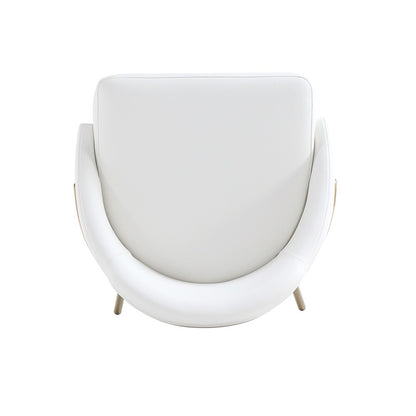 Manhattan Comfort - Gracie Leatherette Barstool with Steel Legs in White and Gold - Set of 3 - 3-BS022-GWH veiw 5