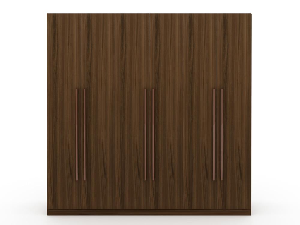 Manhattan Comfort - Gramercy Closet with 2 Drawers in Brown - 107GMC5 veiw 1