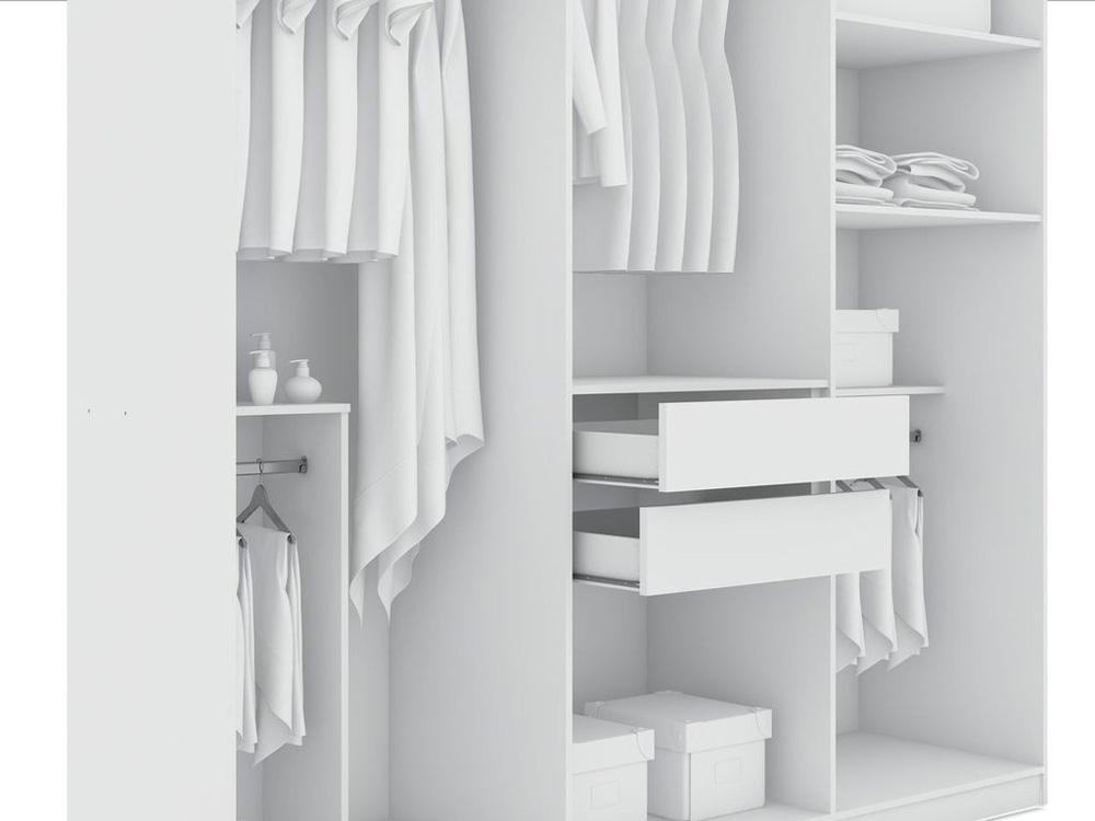Manhattan Comfort - Gramercy Closet with 2 Drawers in White - 107GMC1 veiw 5