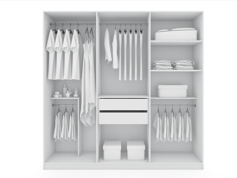 Manhattan Comfort - Gramercy Closet with 2 Drawers in White - 107GMC1 veiw 6