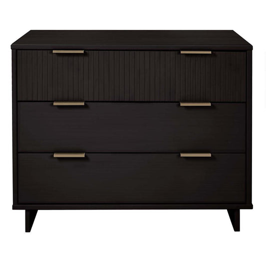 Manhattan Comfort - Granville Dresser with 3 Drawers in Black - DR-5012 veiw 1