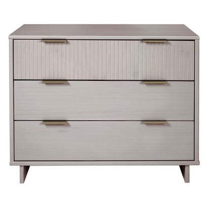 Manhattan Comfort - Granville Dresser with 3 Drawers in Light Grey - DR-5016 veiw 1