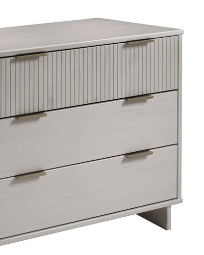 Manhattan Comfort - Granville Dresser with 3 Drawers in Light Grey - DR-5016 veiw 8
