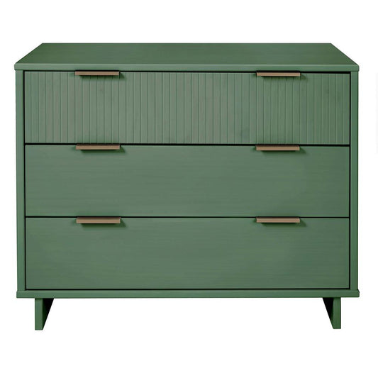 Manhattan Comfort - Granville Dresser with 3 Drawers in Sage Green - DR-5013 veiw 1