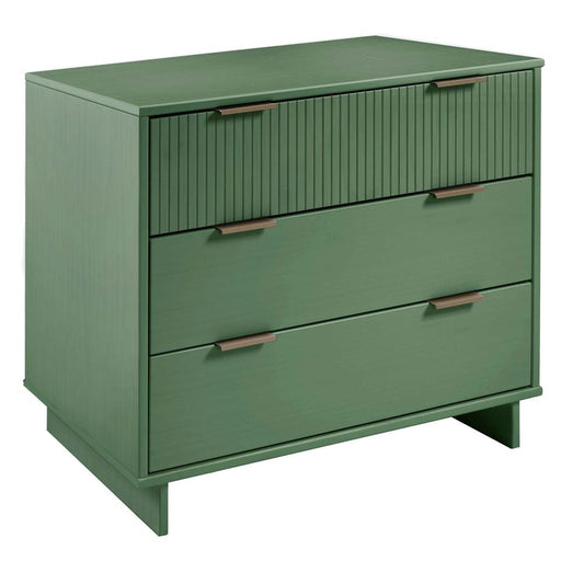 Manhattan Comfort - Granville Dresser with 3 Drawers in Sage Green - DR-5013 veiw 2