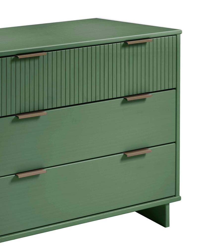 Manhattan Comfort - Granville Dresser with 3 Drawers in Sage Green - DR-5013 veiw 8