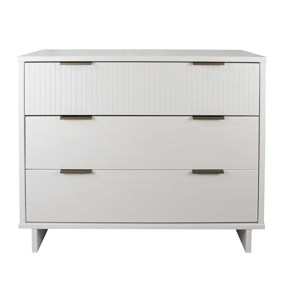 Manhattan Comfort - Granville Dresser with 3 Drawers in White - DR-5011 veiw 1