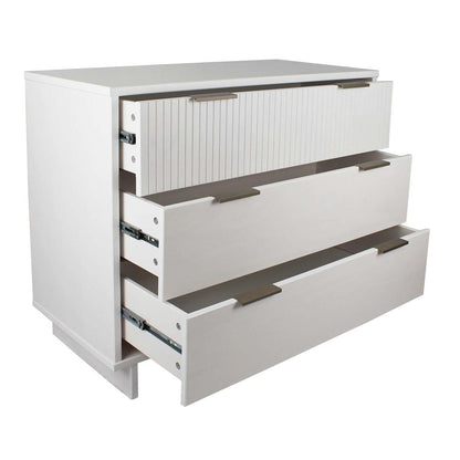 Manhattan Comfort - Granville Dresser with 3 Drawers in White - DR-5011 veiw 5