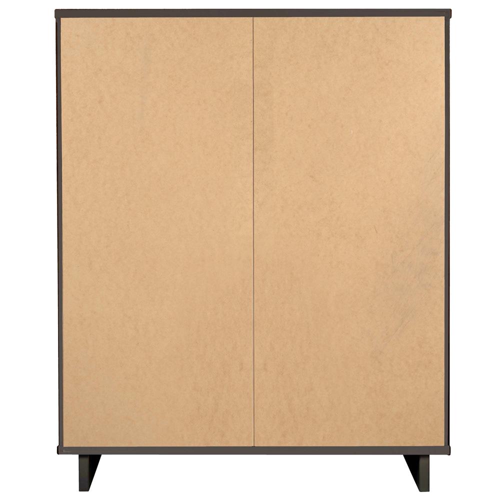Manhattan Comfort - Granville Tall Dresser with 5 Drawers in Dark Grey - DR-5025 veiw 7