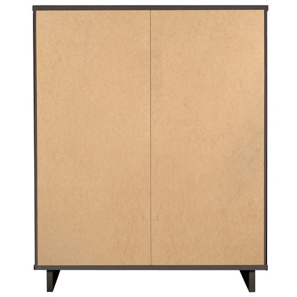 Manhattan Comfort - Granville Tall Dresser with 5 Drawers in Dark Grey - DR-5025 veiw 7