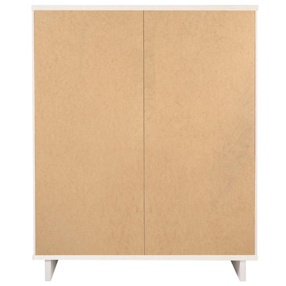 Manhattan Comfort - Granville Tall Dresser with 5 Drawers in White - DR-5021 veiw 7