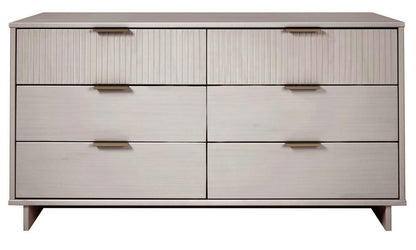 Manhattan Comfort - Granville Double Wide Dresser with 6 Drawers in Light Grey - DR-5036 veiw 1