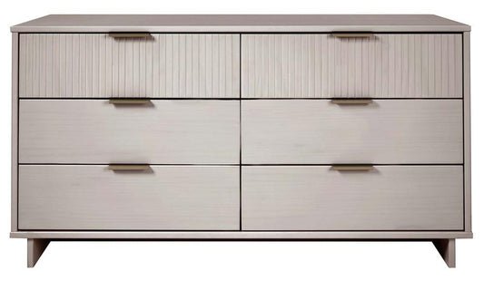 Manhattan Comfort - Granville Double Wide Dresser with 6 Drawers in Light Grey - DR-5036 veiw 1