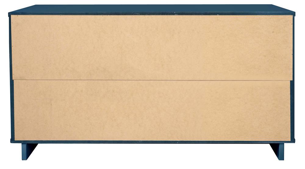 Manhattan Comfort - Granville Double Wide Dresser with 6 Drawers in Midnight Blue - DR-5034 veiw 7