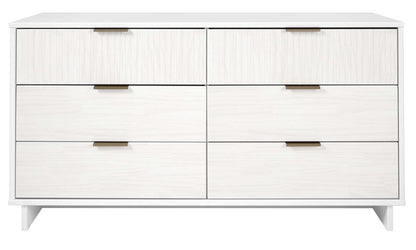 Manhattan Comfort - Granville Double Wide Dresser with 6 Drawers in White - DR-5031 veiw 1