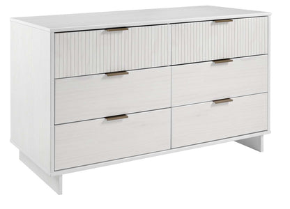 Manhattan Comfort - Granville Double Wide Dresser with 6 Drawers in White - DR-5031 veiw 2