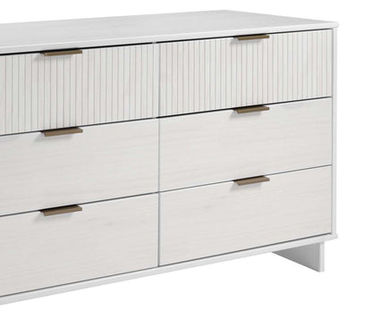 Manhattan Comfort - Granville Double Wide Dresser with 6 Drawers in White - DR-5031 veiw 8