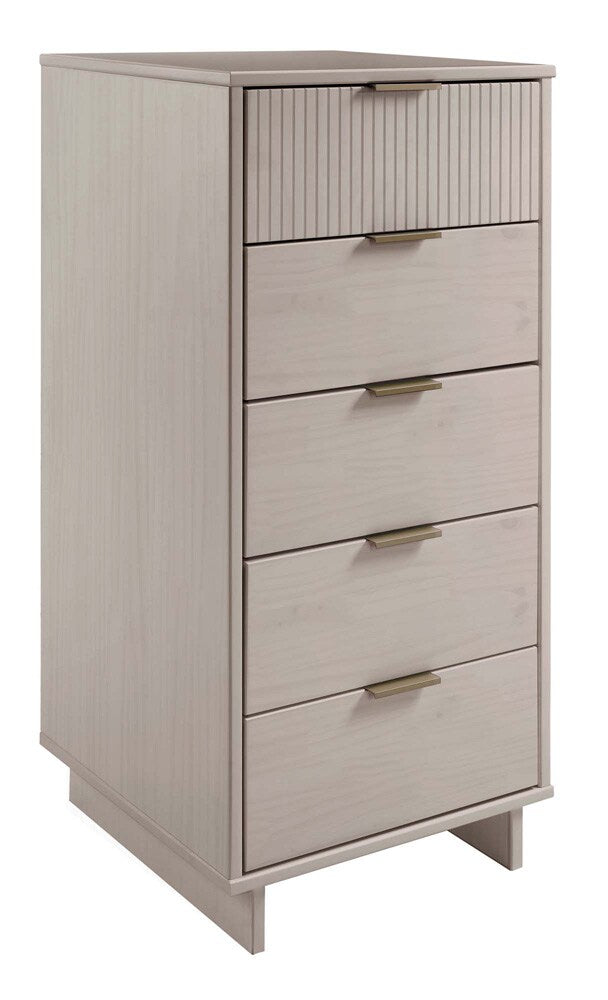 Manhattan Comfort - 2-Piece Granville Tall Narrow and Standard Dresser with 8 Drawers in Light Grey - GRAN016 veiw 2