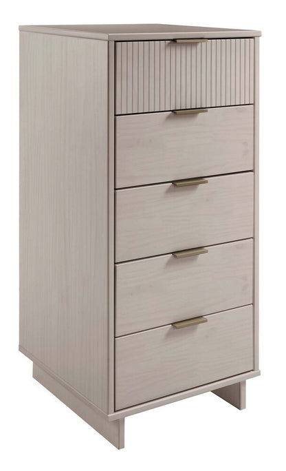 Manhattan Comfort - 2-Piece Granville Tall Narrow and Standard Dresser with 8 Drawers in Light Grey - GRAN016 veiw 2