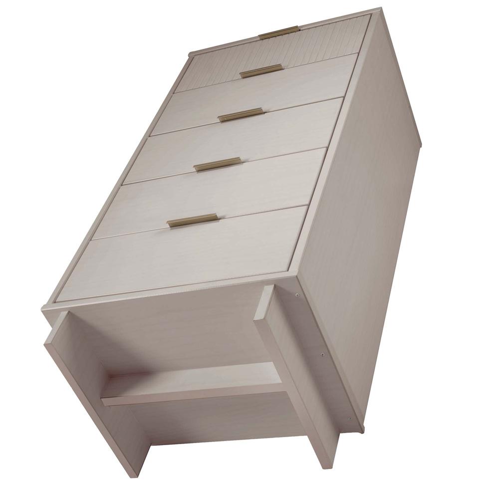 Manhattan Comfort - 2-Piece Granville Tall Narrow and Standard Dresser with 8 Drawers in Light Grey - GRAN016 veiw 6