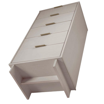 Manhattan Comfort - 2-Piece Granville Tall Narrow and Standard Dresser with 8 Drawers in Light Grey - GRAN016 veiw 6
