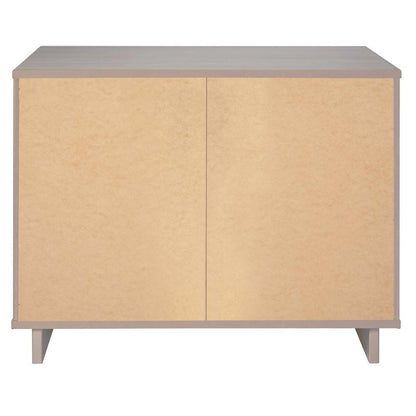Manhattan Comfort - 2-Piece Granville Tall Narrow and Standard Dresser with 8 Drawers in Light Grey - GRAN016 veiw 7