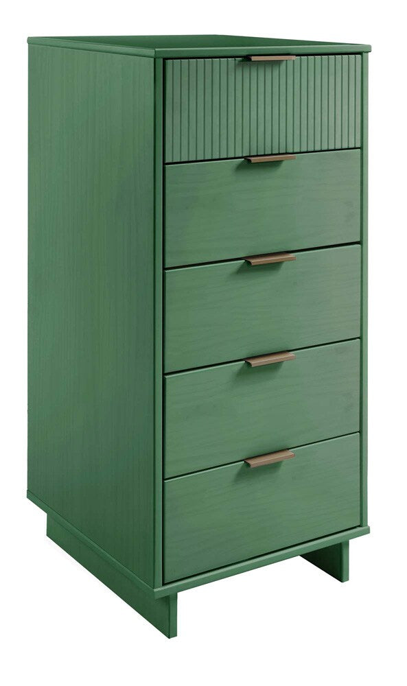 Manhattan Comfort - 2-Piece Granville Tall Narrow and Standard Dresser with 8 Drawers in Sage Green - GRAN013 veiw 2