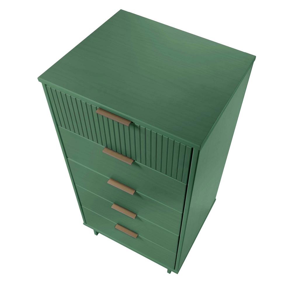 Manhattan Comfort - 2-Piece Granville Tall Narrow and Standard Dresser with 8 Drawers in Sage Green - GRAN013 veiw 5
