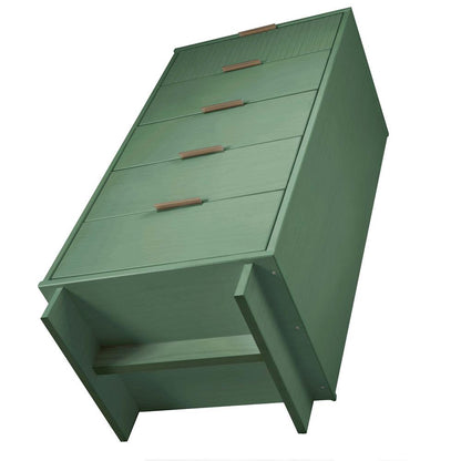 Manhattan Comfort - 2-Piece Granville Tall Narrow and Standard Dresser with 8 Drawers in Sage Green - GRAN013 veiw 6