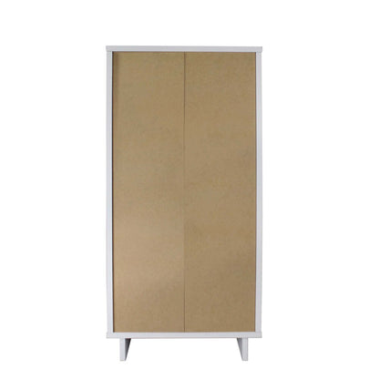 Manhattan Comfort - 2-Piece Granville Tall Narrow and Standard Dresser with 8 Drawers in White - GRAN011 veiw 8