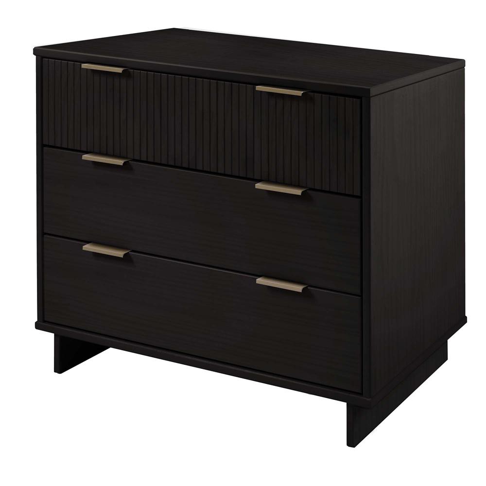 Manhattan Comfort - 2-Piece Granville Dresser and Chest with 8 Drawers in Black - GRAN022 veiw 3