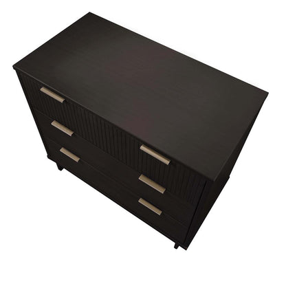 Manhattan Comfort - 2-Piece Granville Dresser and Chest with 8 Drawers in Black - GRAN022 veiw 5