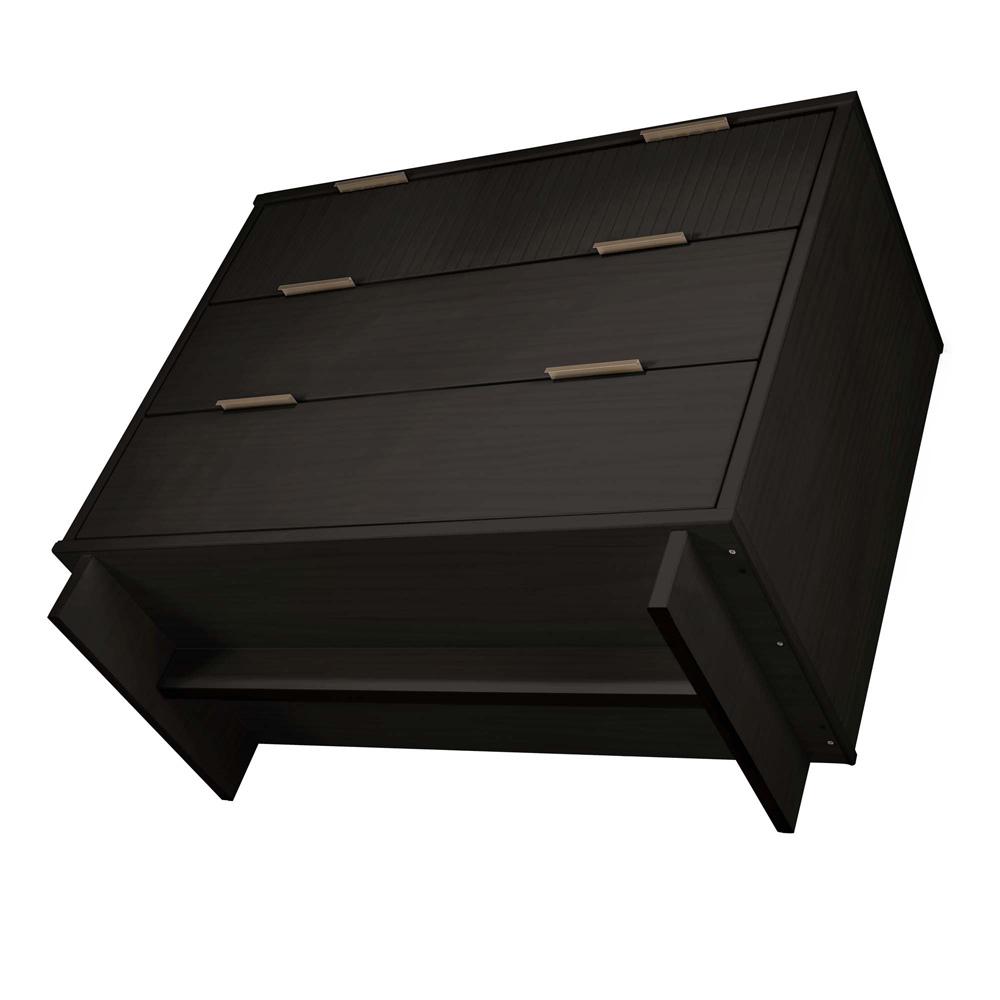 Manhattan Comfort - 2-Piece Granville Dresser and Chest with 8 Drawers in Black - GRAN022 veiw 6