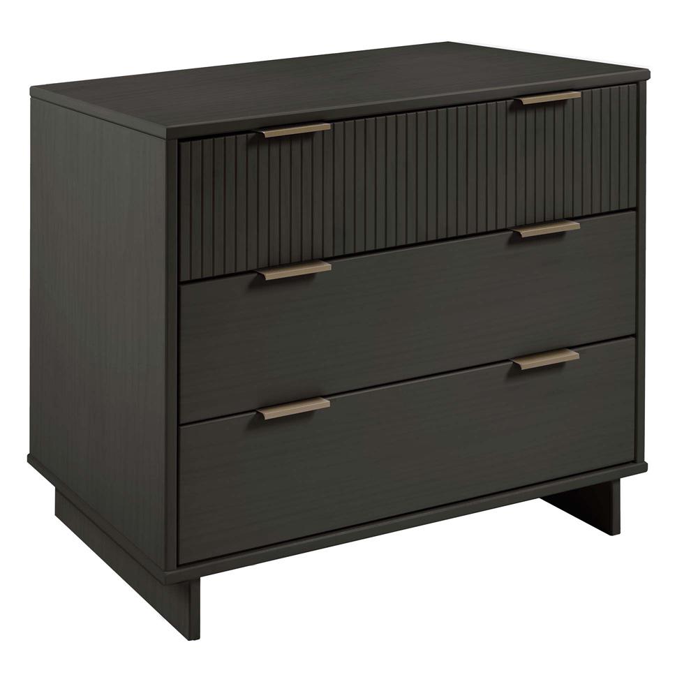 Manhattan Comfort - 2-Piece Granville Dresser and Chest with 8 Drawers in Dark Grey - GRAN025 veiw 2