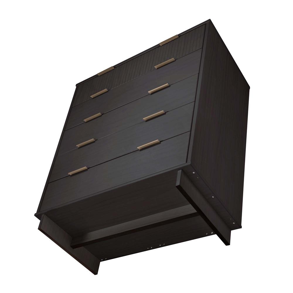 Manhattan Comfort - 2-Piece Granville Dresser and Chest with 8 Drawers in Dark Grey - GRAN025 veiw 4