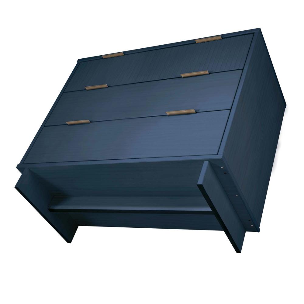Manhattan Comfort - 2-Piece Granville Dresser and Chest with 8 Drawers in Midnight Blue - GRAN024 veiw 6