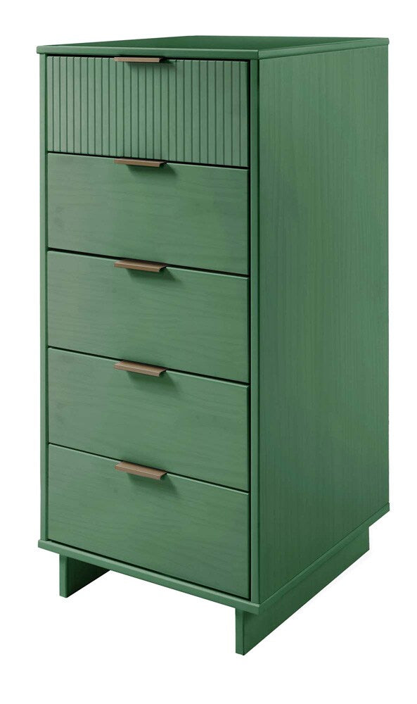 Manhattan Comfort - 3-Piece Granville Dresser Set - Tall Narrow, Standard, Double Dresser with 14 Drawers in Sage Green - GRAN033 veiw 3