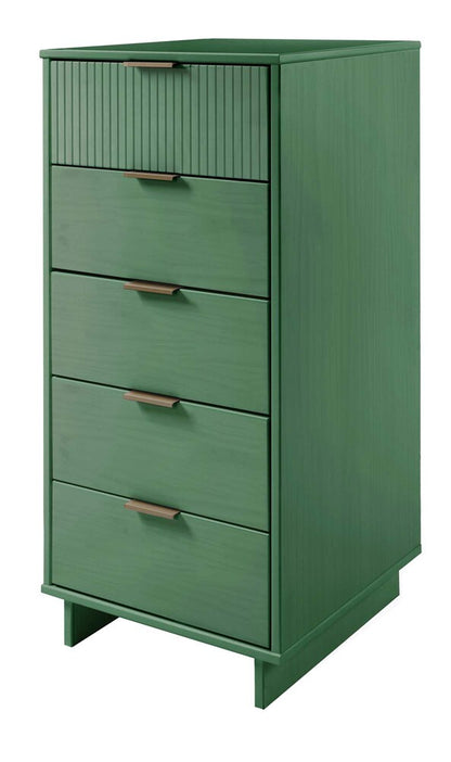 Manhattan Comfort - 3-Piece Granville Dresser Set - Tall Narrow, Standard, Double Dresser with 14 Drawers in Sage Green - GRAN033 veiw 3