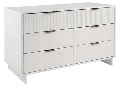 Manhattan Comfort - 3-Piece Granville Dresser Set - Tall Narrow, Standard, Double Dresser with 14 Drawers in White - GRAN031 veiw 6