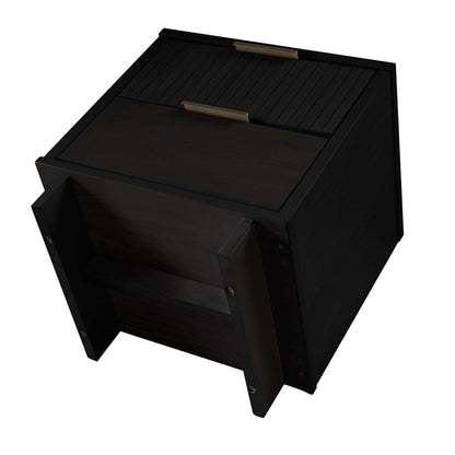 Manhattan Comfort - 2-Piece Granville Dresser and Nightstand with 5 Dresser Drawers in Black - GRAN042 veiw 4