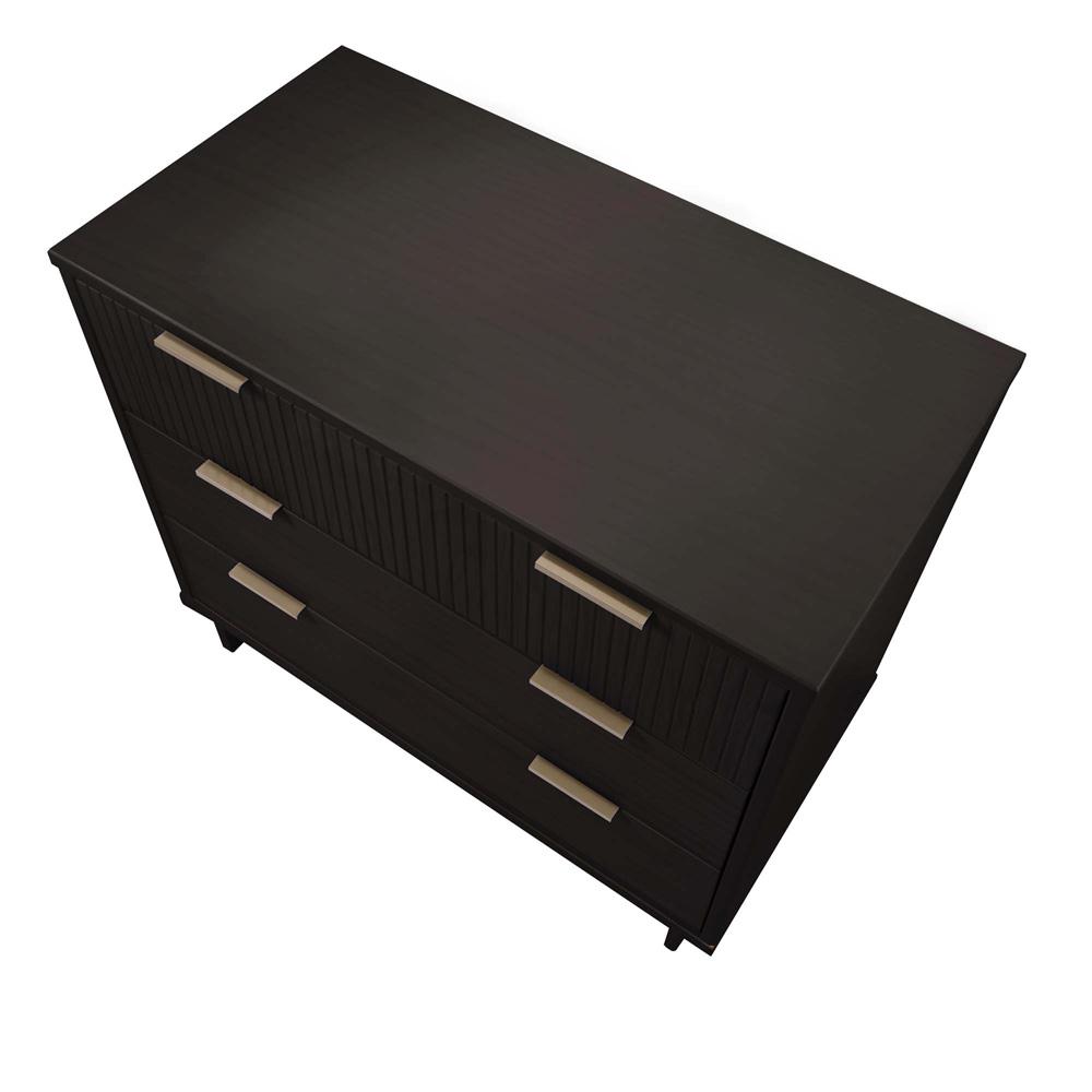 Manhattan Comfort - 2-Piece Granville Dresser and Nightstand with 5 Dresser Drawers in Black - GRAN042 veiw 5