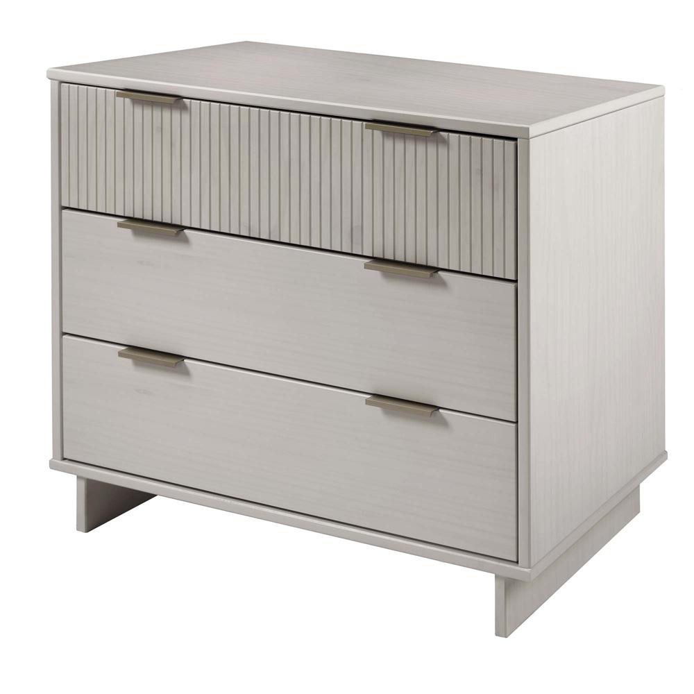 Manhattan Comfort - 2-Piece Granville Dresser and Nightstand with 5 Dresser Drawers in Light Grey - GRAN046 veiw 3
