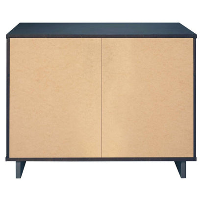 Manhattan Comfort - 2-Piece Granville Dresser and Nightstand with 5 Dresser Drawers in Midnight Blue - GRAN044 veiw 8