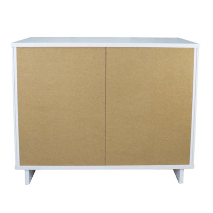 Manhattan Comfort - 2-Piece Granville Dresser and Nightstand with 5 Dresser Drawers in White - GRAN041 veiw 8