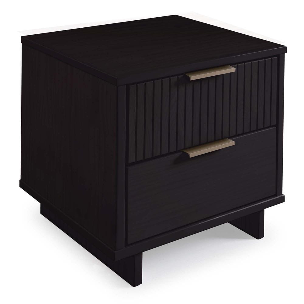 Manhattan Comfort - 3-Piece Granville Dresser Set - Tall Narrow, Standard Dresser and Nightstand with 10 Tall Narrow DresserDrawers in Black - GRAN052 veiw 6