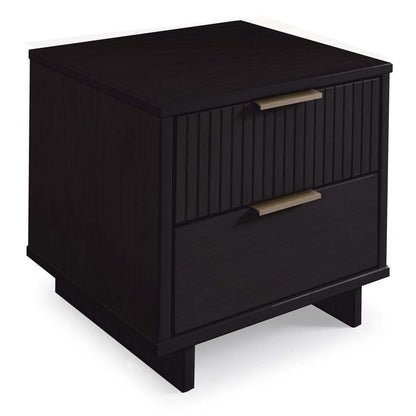 Manhattan Comfort - 3-Piece Granville Dresser Set - Tall Narrow, Standard Dresser and Nightstand with 10 Tall Narrow DresserDrawers in Black - GRAN052 veiw 6