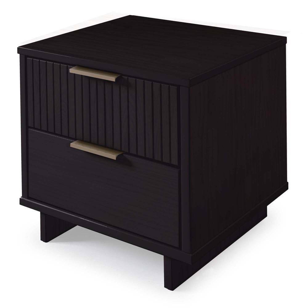 Manhattan Comfort - 3-Piece Granville Dresser Set - Tall Narrow, Standard Dresser and Nightstand with 10 Tall Narrow DresserDrawers in Black - GRAN052 veiw 7