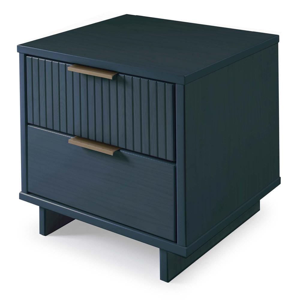 Manhattan Comfort - 3-Piece Granville Dresser Set - Tall Narrow, Standard Dresser and Nightstand with 10 Tall Narrow DresserDrawers in Midnight Blue - GRAN054 veiw 7