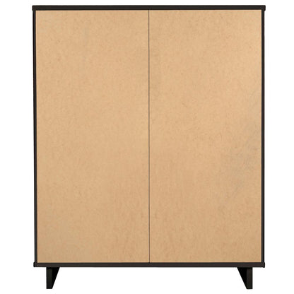 Manhattan Comfort - 2-Piece Granville Chest and Double Dresser with 11 Tall Dresser Drawers in Black - GRAN062 veiw 8