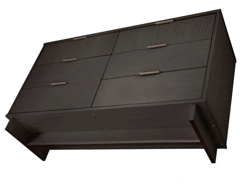 Manhattan Comfort - 2-Piece Granville Chest and Double Dresser with 11 Tall Dresser Drawers in Dark Grey - GRAN065 veiw 4
